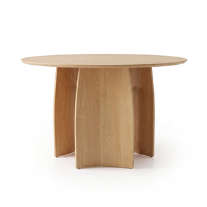 Marta 120cm 4 Seater Round Dining Table in Natural