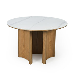Riven 120cm Round Dining Table in Oak