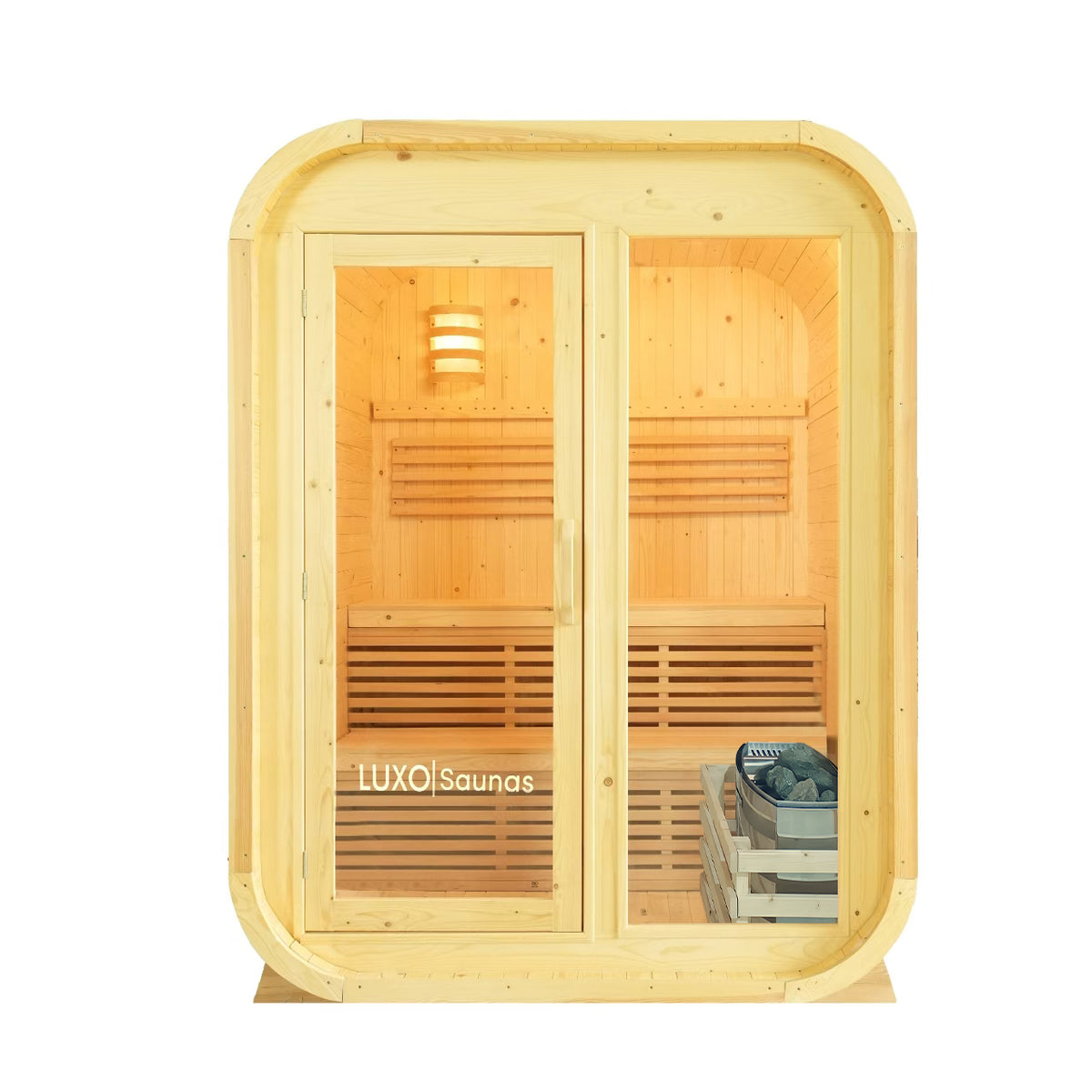 Waru 3 Person Traditional Finnish Outdoor Sauna in Natural additional product view