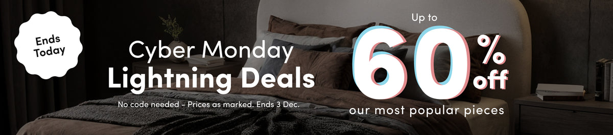 Black Friday Lightning Deals — Up to 60% Off Design-led savings on selected stylish, durable furniture