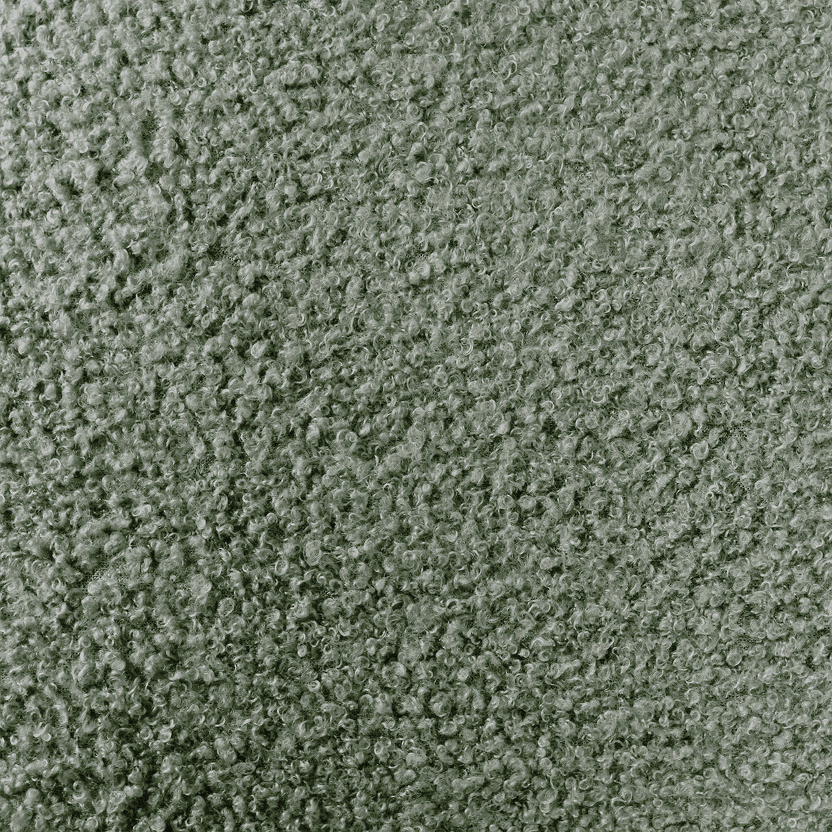 Close-up view of the Carya Kids Single Fabric Boucle Bed Frame in Mint Green, showcasing the textured loop-pile bouclé fabric, highlighting its elegant design and soft, cushioned surface.