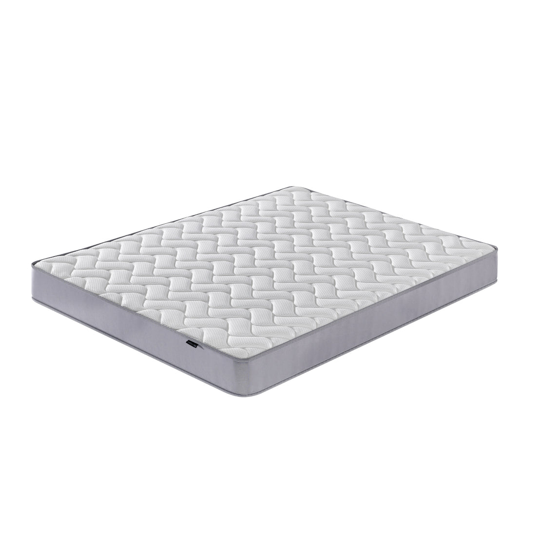 Harel & Vesta Slide Bunk Bed & Vesta Mattress Set in Natural features a quilted white mattress top and light gray sides, highlighting its playful slide design and sturdy construction.