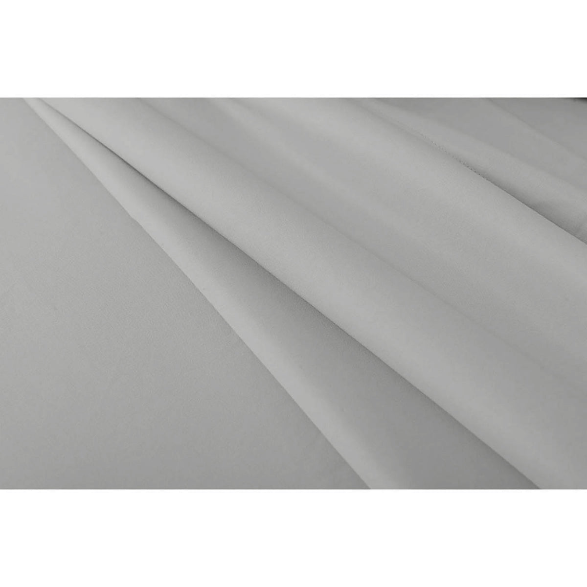 Close-up of the Valeria 1000TC Ultra Soft Bed Sheet Set in Light Grey, showcasing the ultra-smooth, high thread count fabric ideal for a luxurious sleep experience.
