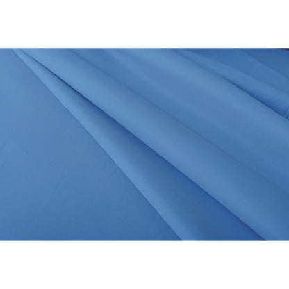 Valeria King Single 1000TC Ultra Soft Bed Sheet Set in Blue, featuring smooth, solid-blue fabric folded in gentle pleats, highlighting its luxurious, plain design and soft texture.
