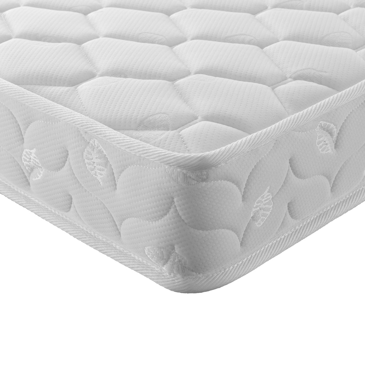 Close-up of the Thermis Single 15cm Hypoallergenic Mattress in Medium Firm, highlighting its quilted cover, stitched fabric, and cushioning layers, emphasizing the premium 7-layer comfort and support system.