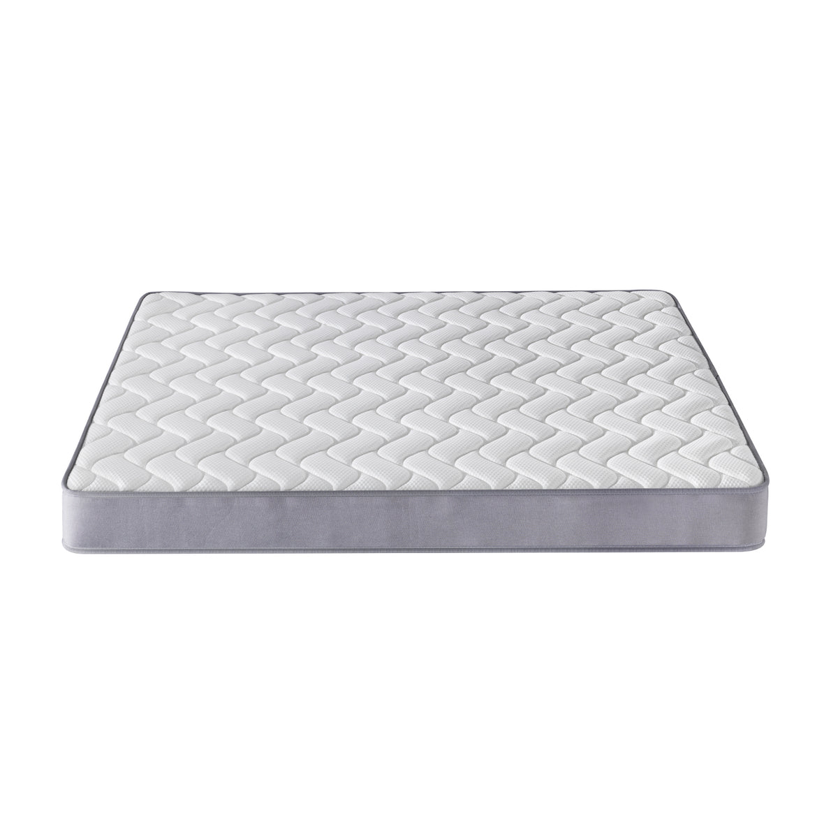 Vesta Double 20cm Medium Firm Pocket Spring Latex Mattress featuring multi-layered construction with visible pocket springs and latex padding, encased in breathable knitted fabric, showcasing its medium firm structure and premium design.