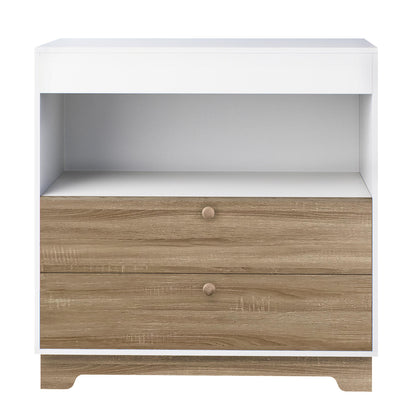 Adalyn 89cm Lowboy Dresser with Drawers - White Natural