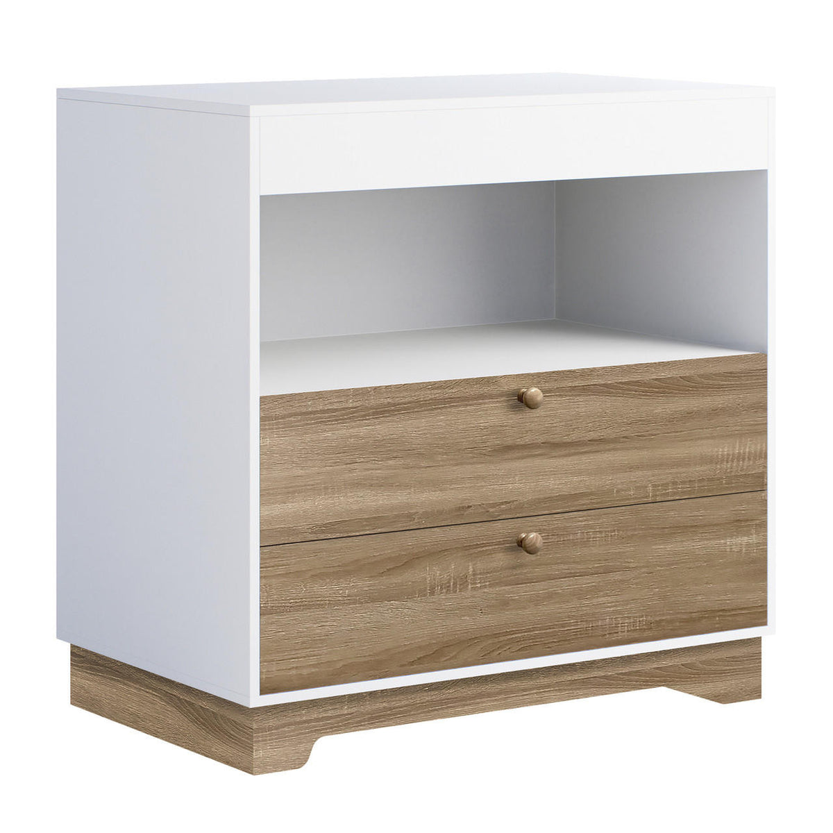 Adalyn 89cm Lowboy Dresser with Drawers - White Natural