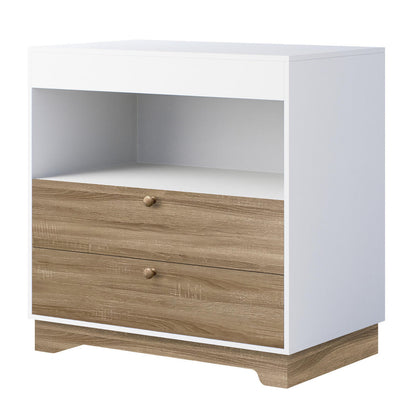 Adalyn 89cm Lowboy Dresser with Drawers - White Natural