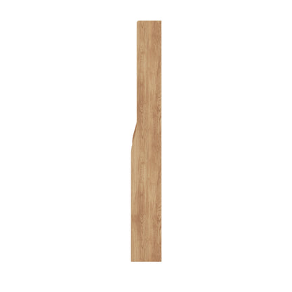 Chastor 100cm Solid Oak Spice Rack Storage - Natural, depicted as a long, oak-toned plank with a natural grain pattern, showcasing the durable, premium American Red Oak construction.