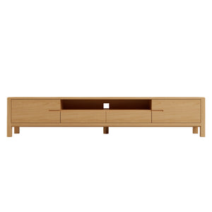 Daphne 200cm Hardwood American Oak TV Unit in Natural