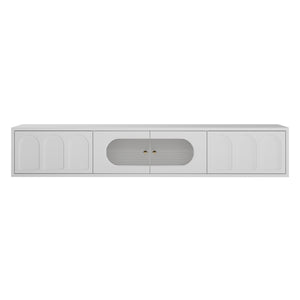 Hava 180cm Arched Entertainment Unit in White