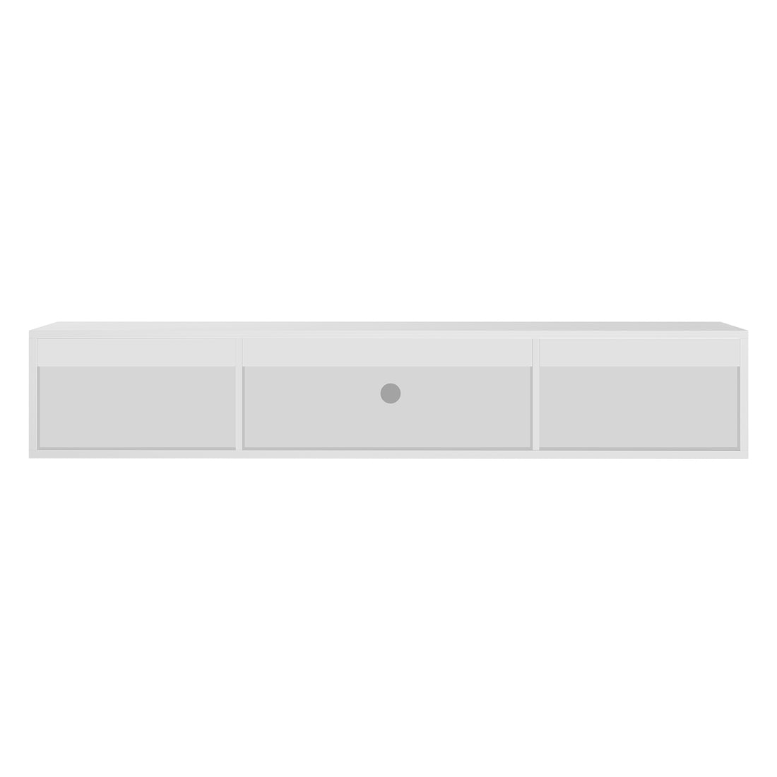 Hava 180cm Arched Entertainment Unit White features sleek, arched drawer designs and fluted glass doors, offering ample storage and a modern aesthetic suitable for contemporary living rooms.