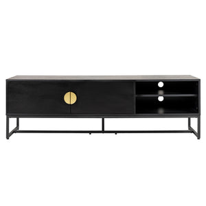 Landon 160cm TV Entertainment Unit in Black