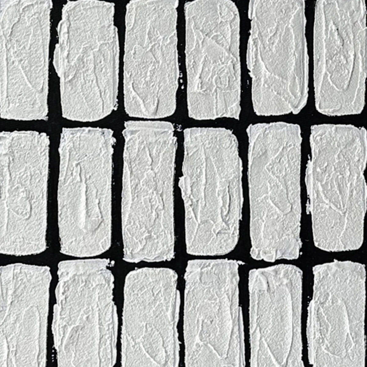 Close-up of Elodie Framed Textured Hanging Canvas, highlighting the raised 3D texture and intricate details of the geometric design on premium poly-cotton canvas