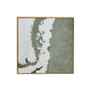 Serene 80x80cm Framed Textured Canvas 3D Wall Art