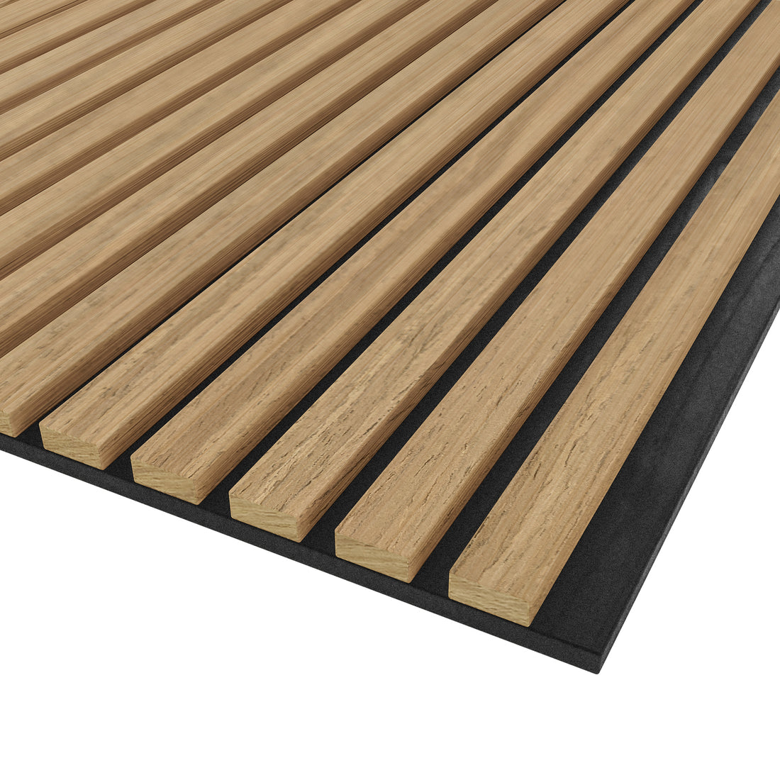 Agoran 270cm Acoustic Wood Slat Wall Panel Natural, showcasing close-up details of high-quality timber veneer slats with strong PET backing, designed to enhance noise reduction and add modern elegance to interiors.