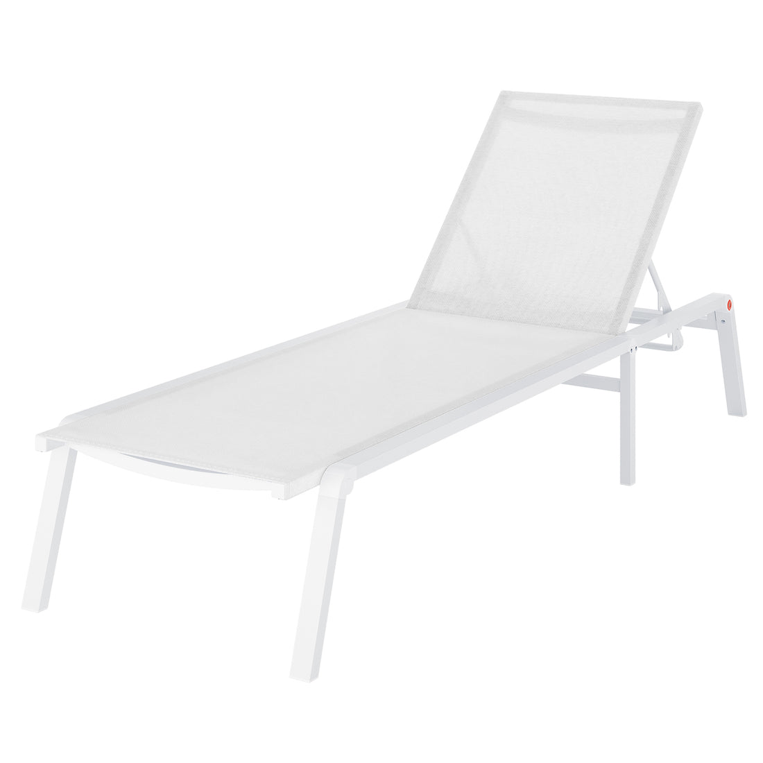 Jabari Outdoor Sun Loungers with Cushions Set of 2 in Cream White, featuring adjustable backrests and a robust aluminium frame, perfect for enhancing outdoor relaxation and comfort.