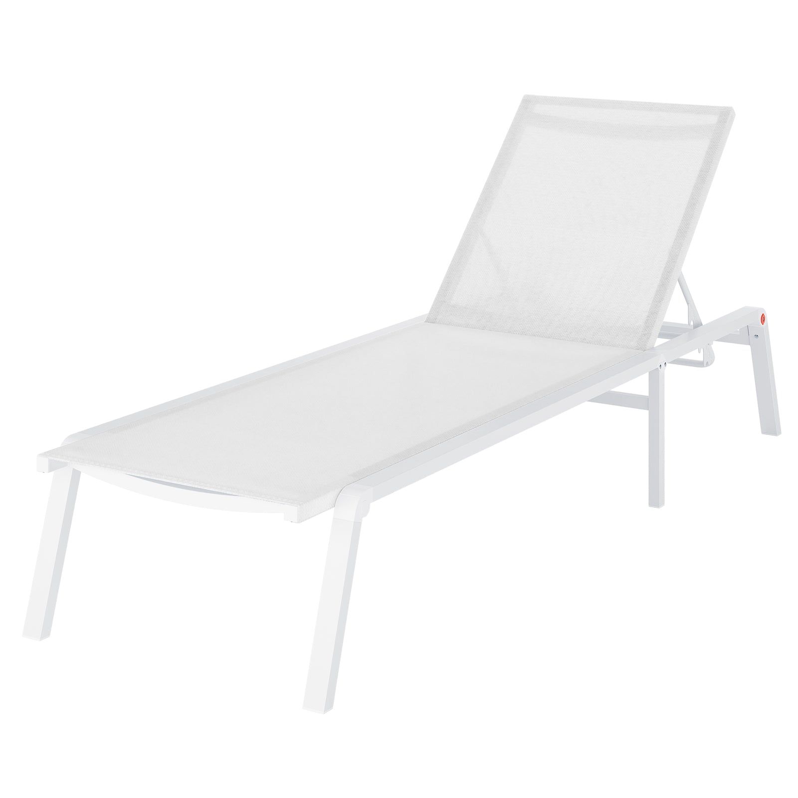 Jabari Outdoor Sun Loungers with Cushions Set of 2 in Cream White, featuring adjustable backrests and a robust aluminium frame, perfect for enhancing outdoor relaxation and comfort.