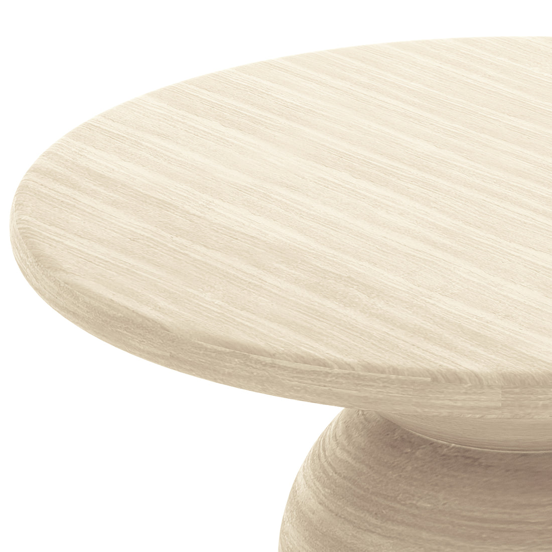 Krates 120cm Round Indoor/Outdoor Concrete Dining Table features a modern, round design with a smooth, sturdy surface, ideal for seating four, suitable for both indoor and outdoor settings.