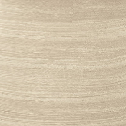 Close-up of the Krates 120cm Round Indoor/Outdoor Concrete Dining Table Beige, highlighting its smooth wood grain texture and modern design suitable for various settings.