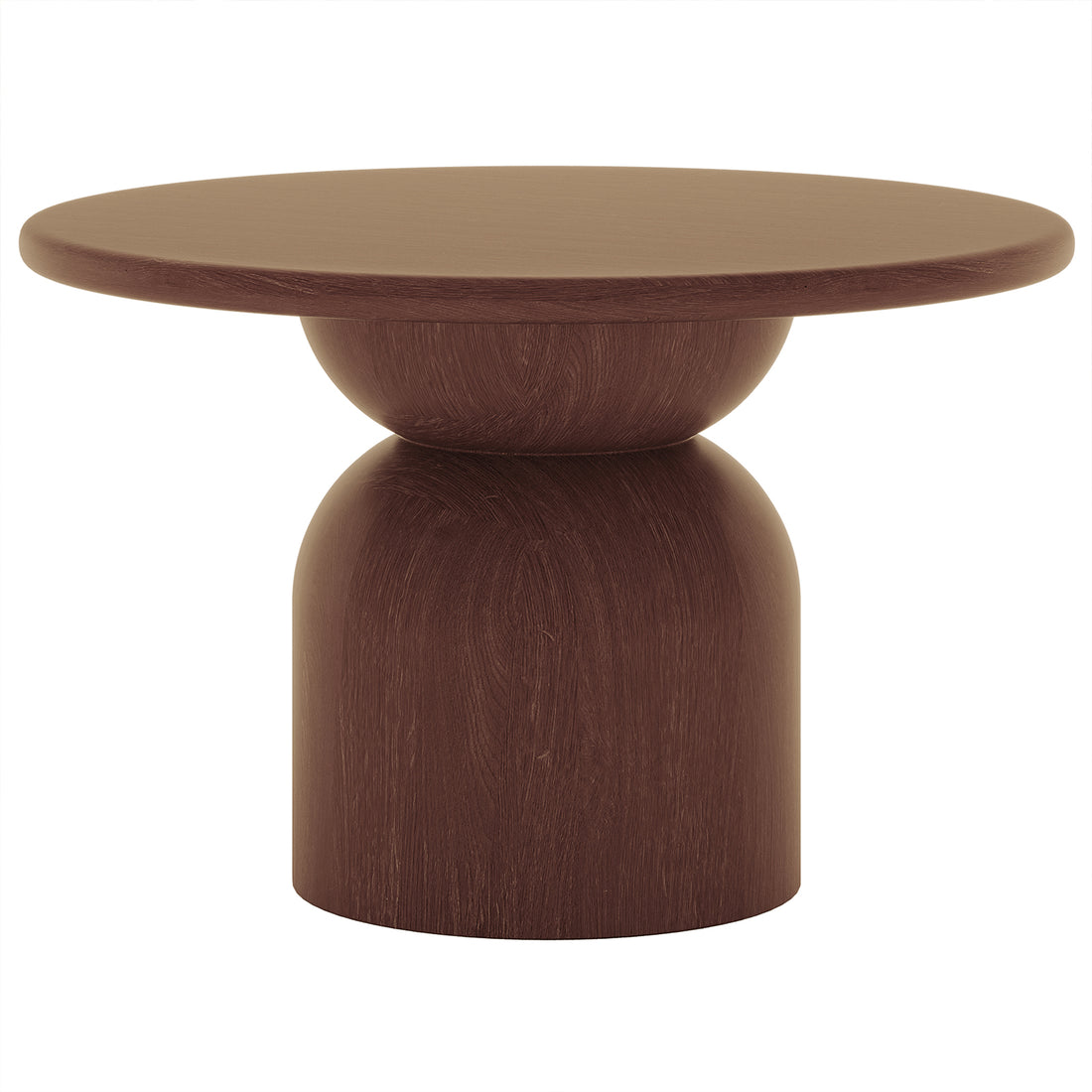 Close-up of the Krates 120cm Round Indoor/Outdoor Concrete Dining Table, highlighting its smooth, modern concrete surface and round design, ideal for versatile indoor or outdoor settings.