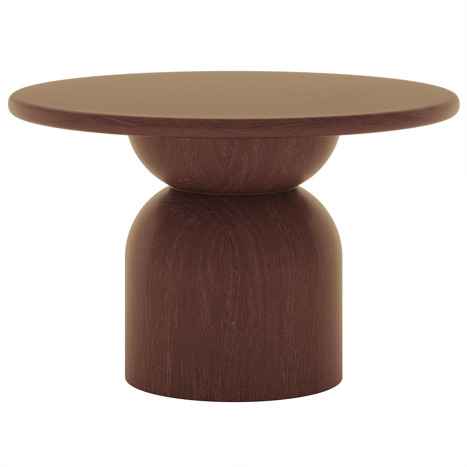 Close-up of the Krates 120cm Round Indoor/Outdoor Concrete Dining Table, highlighting its smooth, modern concrete surface and round design, ideal for versatile indoor or outdoor settings.