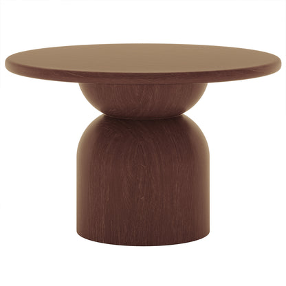 Close-up of the Krates 120cm Round Indoor/Outdoor Concrete Dining Table, highlighting its smooth, modern concrete surface and round design, ideal for versatile indoor or outdoor settings.