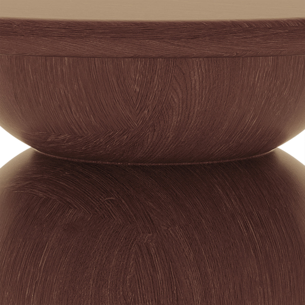 Krates 120cm Round Indoor/Outdoor Concrete Dining Table Chestnut, showcasing a sturdy, smooth round surface suitable for four, emphasizing its modern style and robust concrete-fiberglass blend construction.