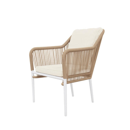 Navarre 4 Seater Aluminum Outdoor Sofa Set - Natural