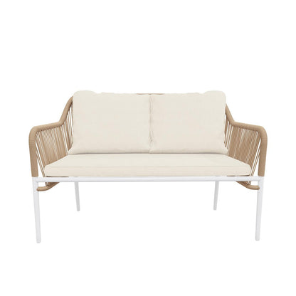 Navarre 4 Seater Aluminum Outdoor Sofa Set - Natural
