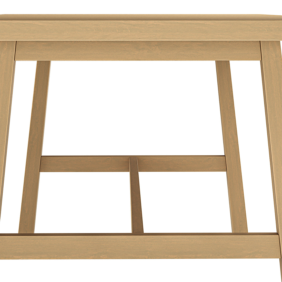 Close-up of the Pangee 6-Seater Timber Outdoor Dining Set, showcasing its elegant wooden frame and stylish Mediterranean design.