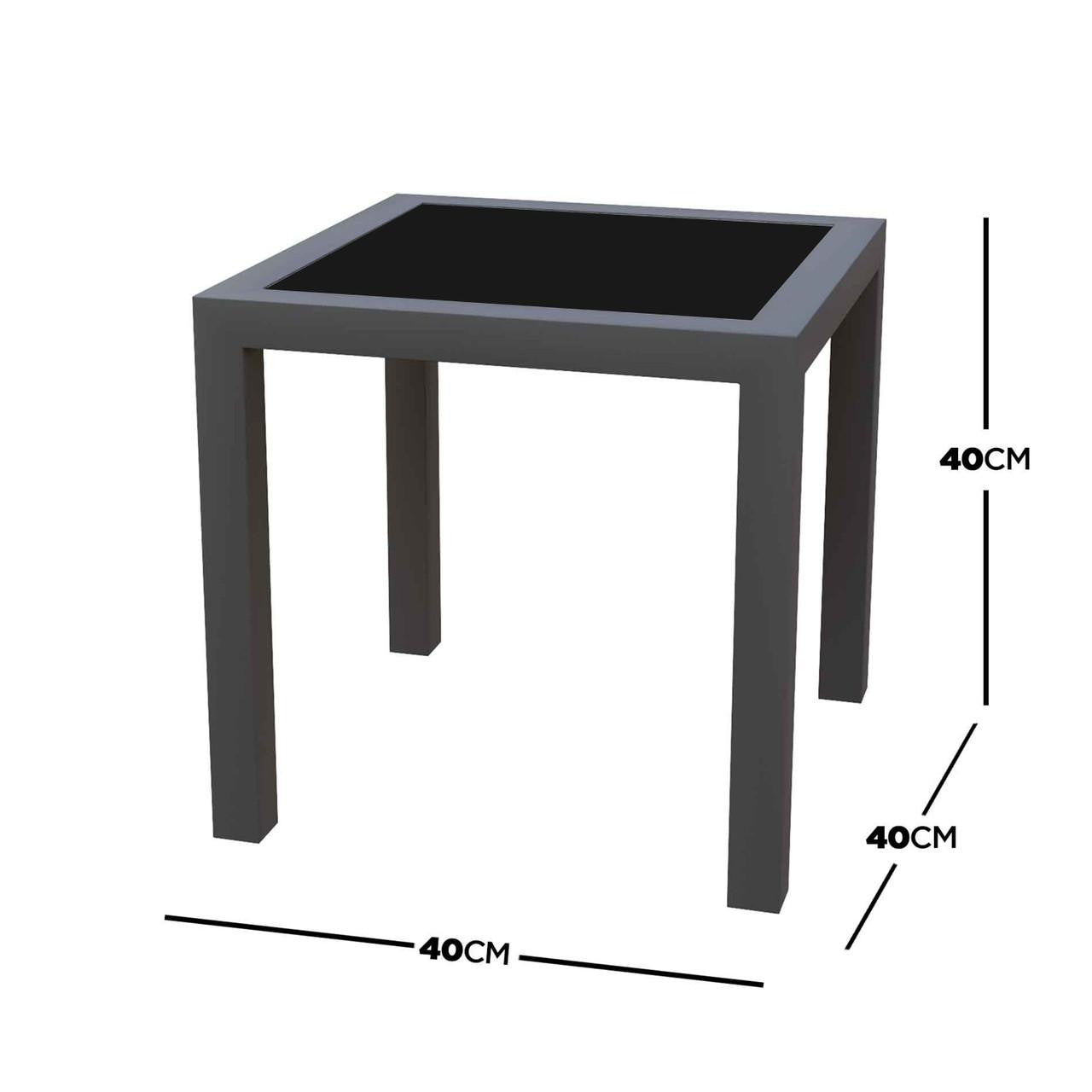 Utila Aluminium Outdoor Side Table - Grey