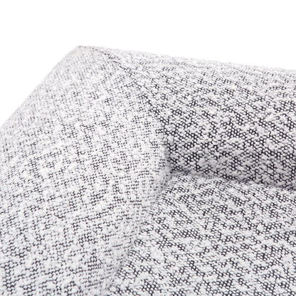 Close-up of the Tyro Luxe Medium Orthopedic Pet Bed showcasing its textured boucle cover and supportive orthopedic memory foam, designed for medium-sized pets seeking comfort and joint relief.