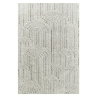 Close-up of the Aetherine Soft Contemporary Rug 200x300cm, showcasing its intricate pattern and 12mm plush pile, designed for comfort and style, suitable for various room settings with anti-slip backing.