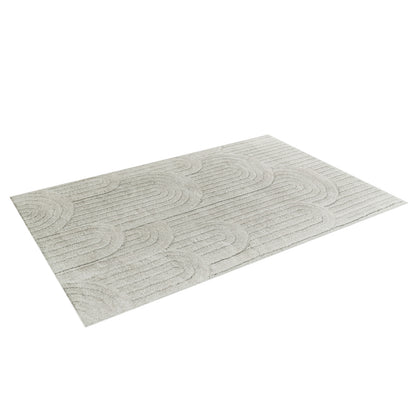 Aetherine Soft Contemporary Rug 200x300cm features a detailed close-up of its textured, soft 12mm pile, showcasing the modern printed design that adds warmth and style to any room, enhancing comfort.