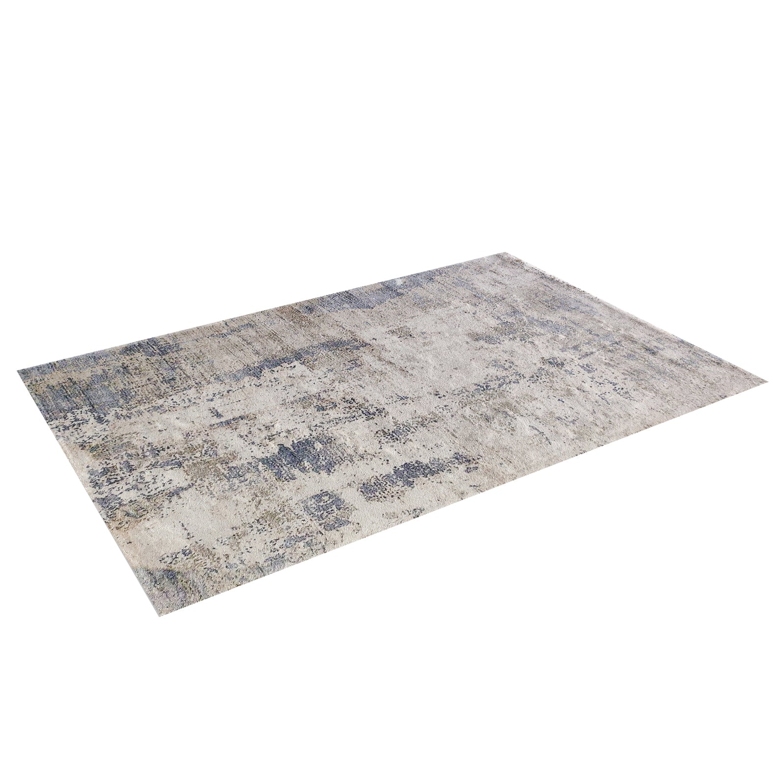 Ari Abstract Tufted Polyester Rug 200x300cm featuring a distressed, abstract pattern with muted tones. The plush, tufted design enhances modern interiors, offering both style and soft comfort underfoot.