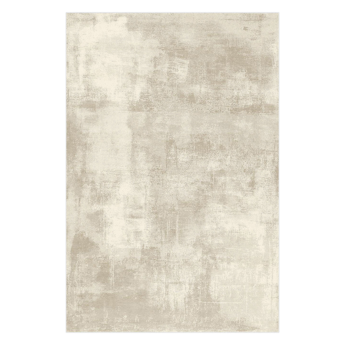 Huken 200x300cm Large Modern Indoor Floor Rug features a low-pile, abstract distressed pattern in neutral tones, offering a contemporary look perfect for modern or minimalist home décor.