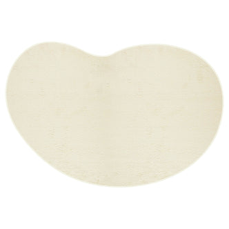 Parna Curved 300x400cm Large Shag Rug in Beige, featuring a plush, U-shaped design with a deep pile, ideal for cozy, modern interiors.