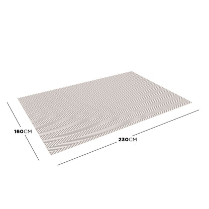 Selma Modern Woven Cotton Blend Floor Rug 160 x 230cm