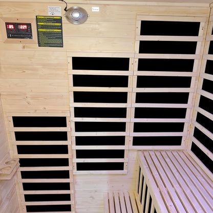 Kiima 6-Person Hybrid Infrared & Finnish Outdoor Sauna in Natural