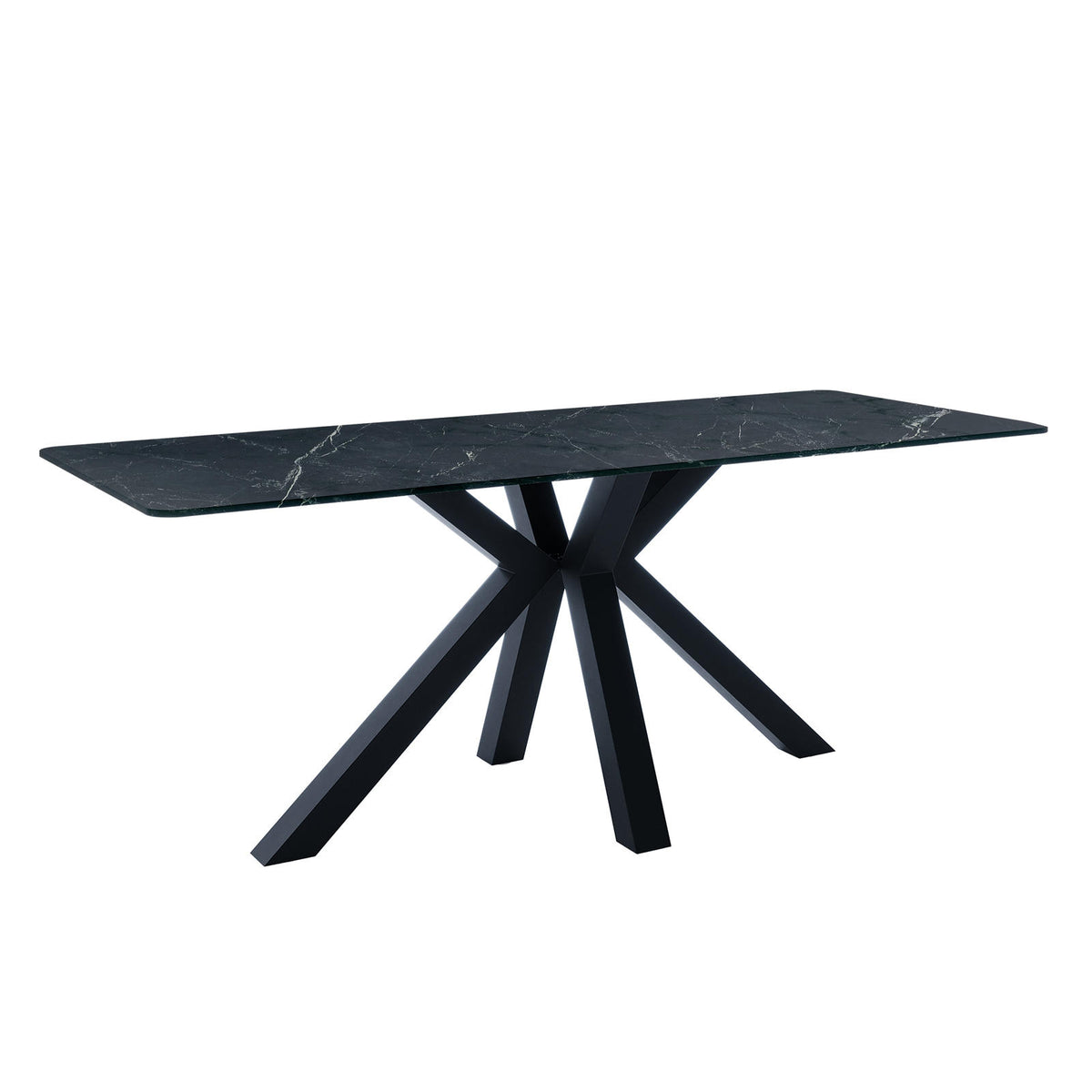 Avalon 200cm Ceramic Porcelain Dining Table - Black
