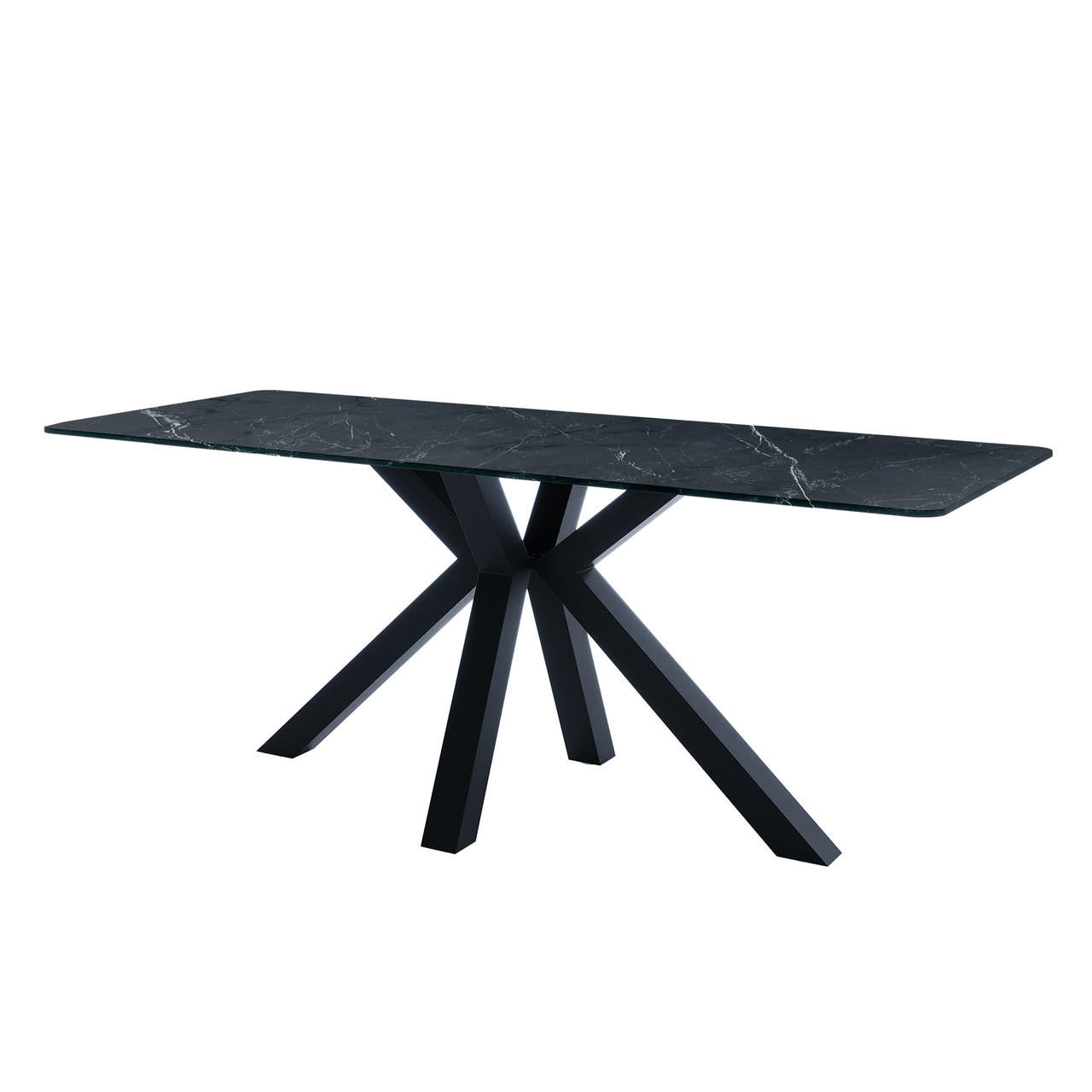 Avalon 200cm Ceramic Porcelain Dining Table - Black