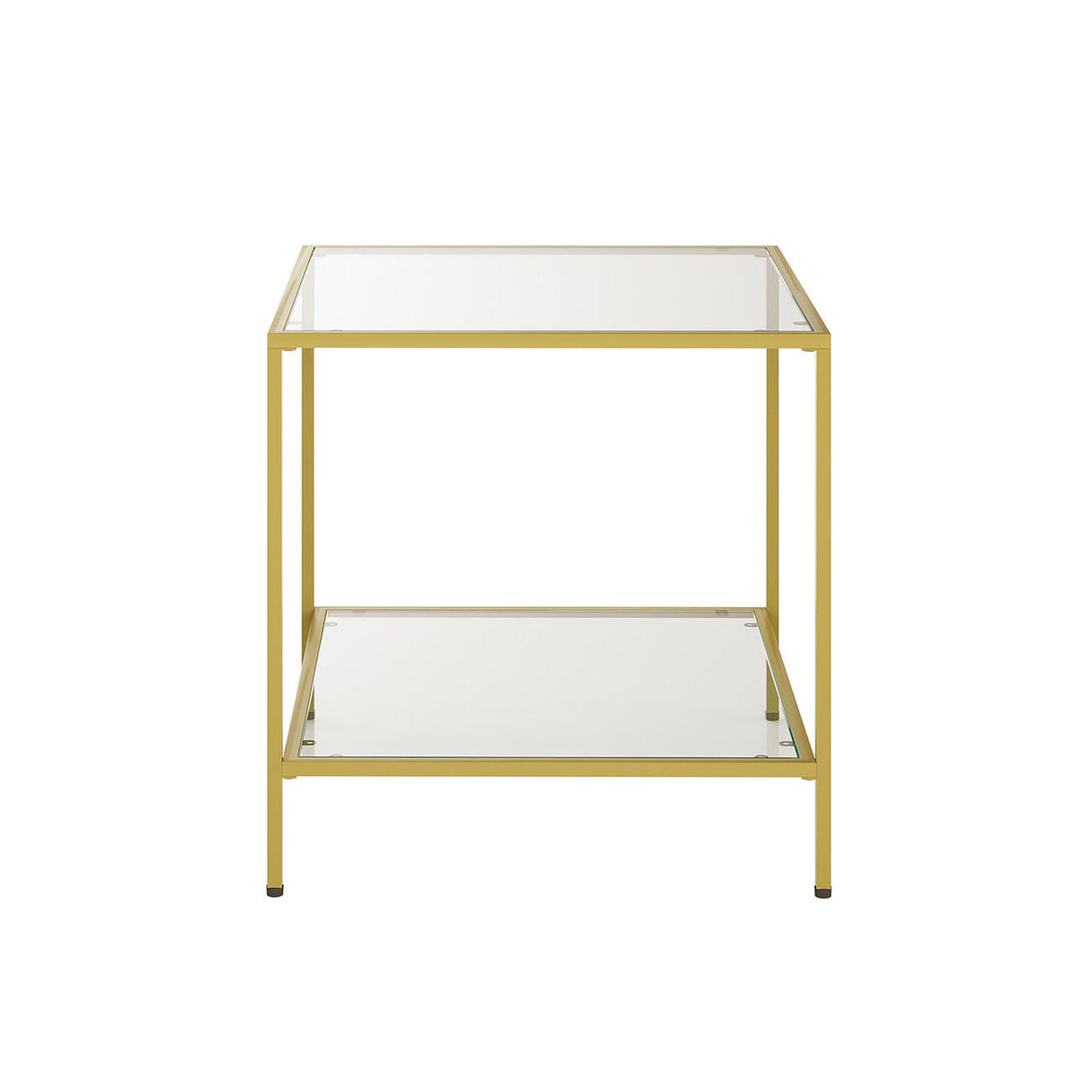 Cherrim Glass Side Table - Gold