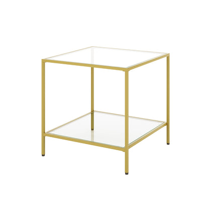 Cherrim Glass Side Table - Gold