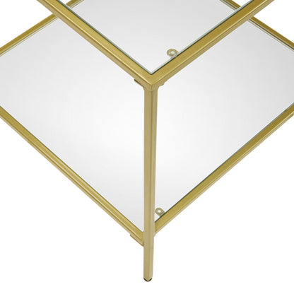 Cherrim Glass Side Table - Gold