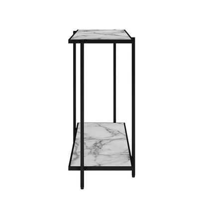 Comfey 110cm Hallway Console Table with Metal Frame - Black