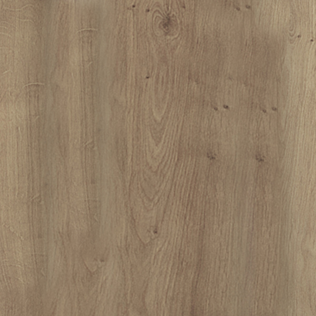 Faunus 200cm 8 Seater Dining Table in Natural, showcasing a close-up of the light-brown oak-style veneer with visible grain patterns and small knots, highlighting its elegant and durable craftsmanship.