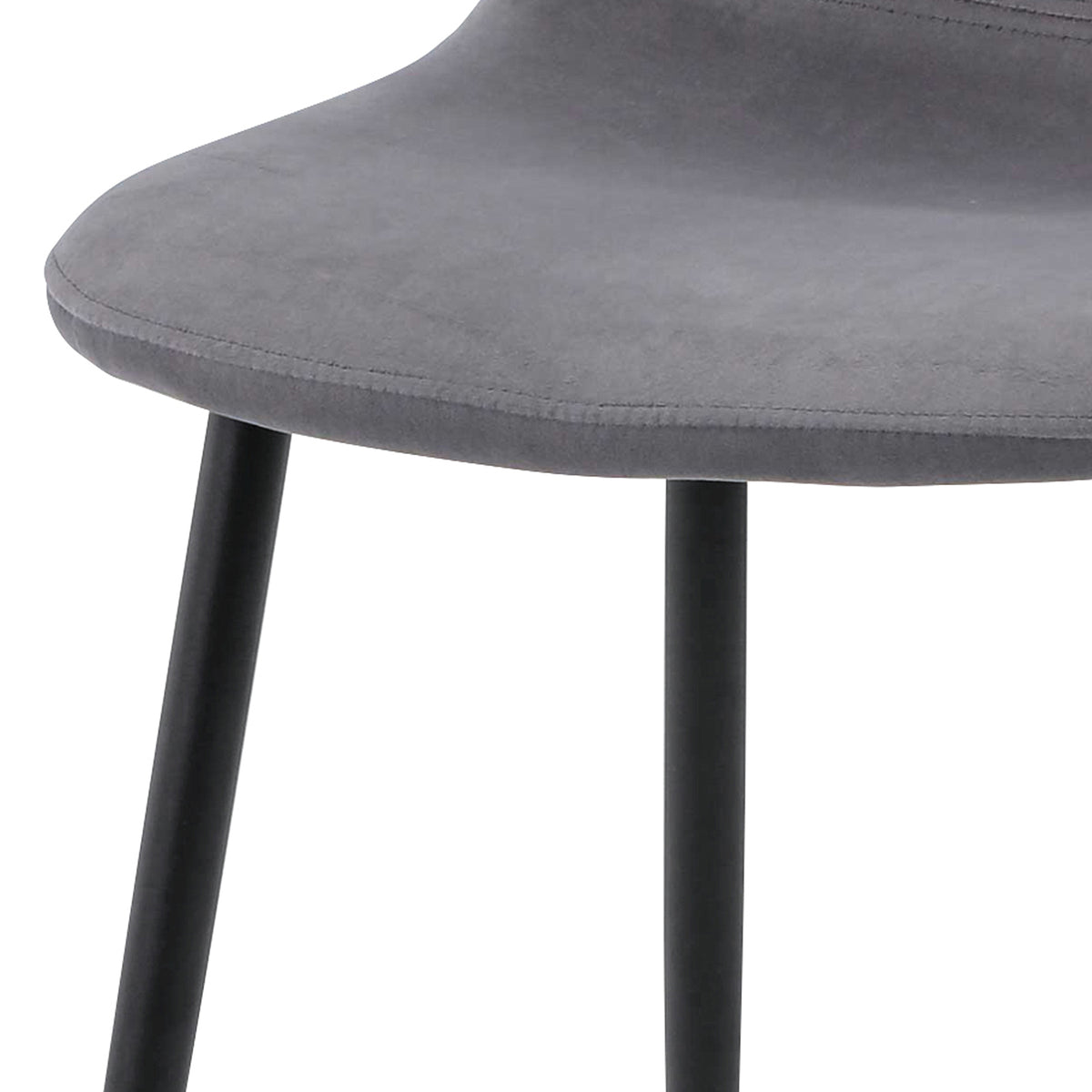 Close-up of Halsa Luxe Velvet Classic Dining Chair Set of 4, highlighting plush velvet upholstery and cushioned seats, showcasing modern elegance and durability ideal for enhancing dining spaces.
