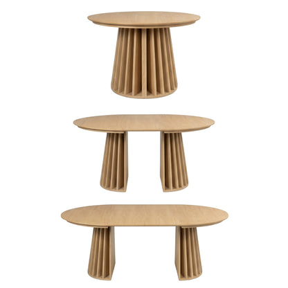 Henri 120cm–200cm Extendable Dining Table in Oak
